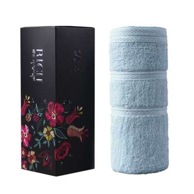 Luxury little box packaged company gift 100% cotton  face towel