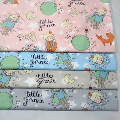 2020 new design cotton poplin printed fabric little prince